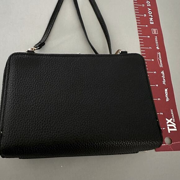 Grenobil black crossbow purse, three zipper compartments with slots - Picture 2 of 12